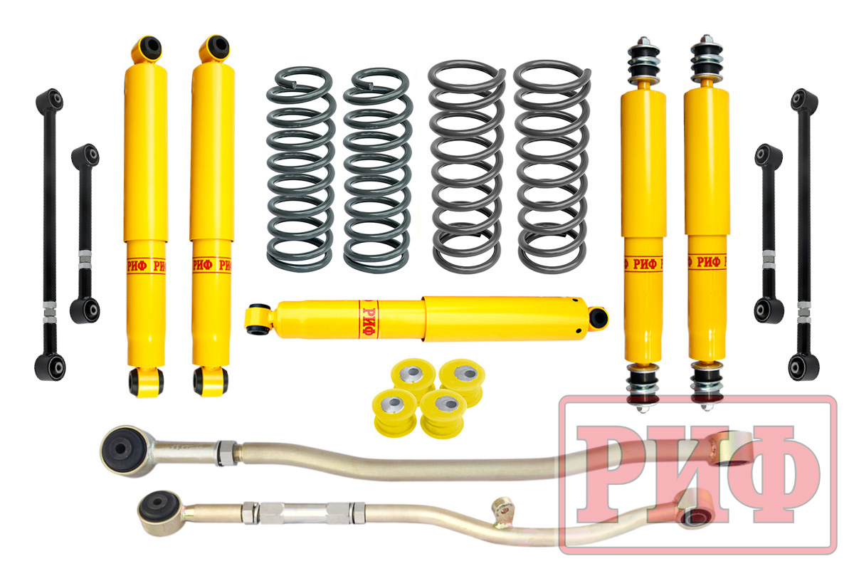 Лифт-комплект РИФ Nissan Patrol Y61 2000+ лифт 150 мм (левый руль)