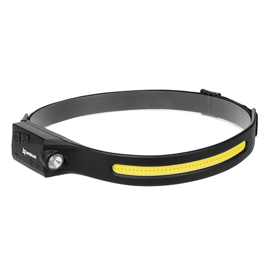 Фонарь налобный NISUS сенсорный LED-120 LM, COB-340 LM, IPX4, USB Фонарь налобный NISUS сенсорный LED-120 LM, COB-340 LM, IPX4, USB