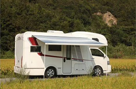 Маркиза автомобильная РИФ 3,0х2,5 м кассетная с электроприводом, корпус белый