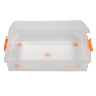 Короб для хранения IRIS THIN BOX 34л, прозрачный