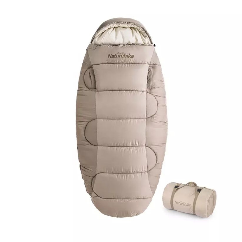Мешок спальный Naturehike Oval PS300, 220х95 см, (правый) (ТК: +4C), бежевый Мешок спальный Naturehike Oval PS300, 220х95 см, (правый) (ТК: +4C), бежевый