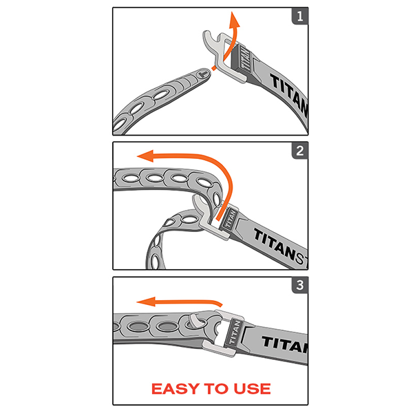 Ремень крепёжный TitanStraps Super Straps желтый L = 46 см (Dmax = 12,7 см, Dmin = 3,2 см)