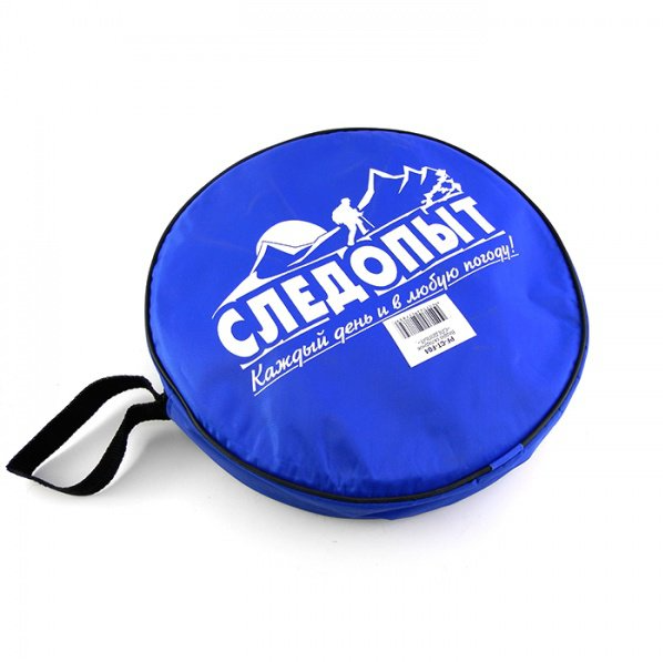 Ведро СЛЕДОПЫТ складное, синее, 13 л, в чехле