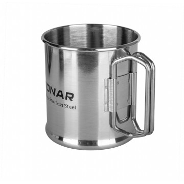 Кружка ТОНАР 300ML металлическая (нержавеющая сталь), со складными ручками
