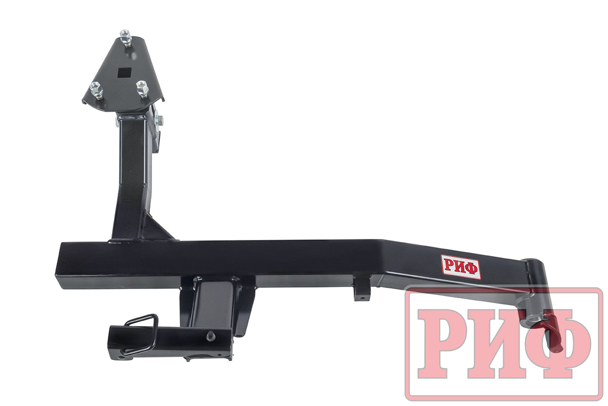 Калитка РИФ с фаркопом в штатный задний бампер Toyota Land Cruiser 100 с подсветкой номера