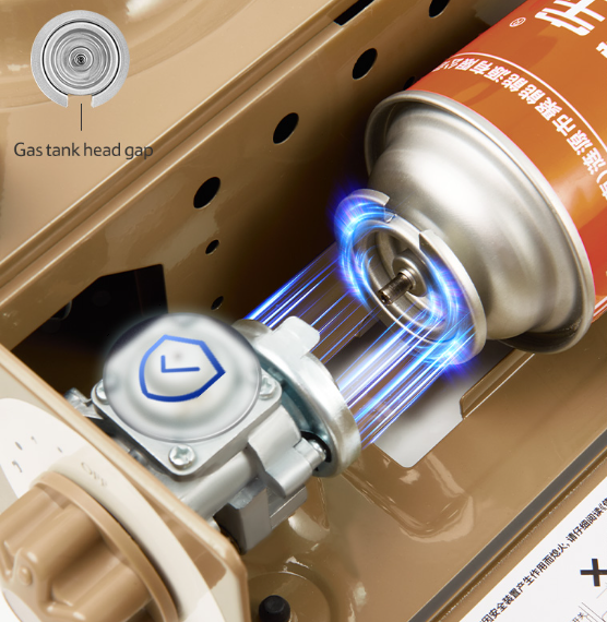 4 Плита газовая Naturehike 2 кВт, циклон, коричневая