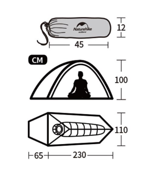 1.Палатка Naturehike Cloud Up Si 1-местная, алюминиевый каркас, сверхлегкая, синяя 1.Палатка Naturehike Cloud Up Si 1-местная, алюминиевый каркас, сверхлегкая, синяя