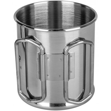 Термокружка ТОНАР 300ML металлическая, со складными ручками