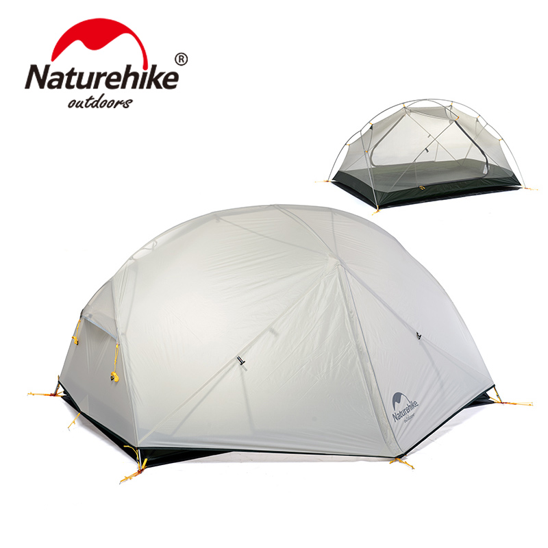 Палатка Naturehike Mongar Si 2-местная, алюминиевый каркас, сверхлегкая, серая Палатка Naturehike Mongar Si 2-местная, алюминиевый каркас, сверхлегкая, серая
