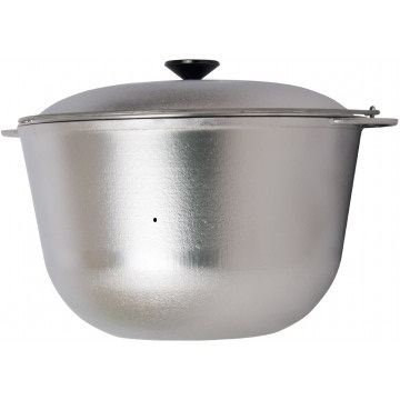 Казан походный с крышкой, 10 л, силумин, диаметр 30 см.