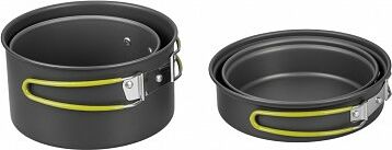 Набор посуды HELIOS 3-4 персоны. анодированный алюминий