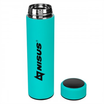 1 Термос NISUS 530ML с термодатчиком, бирюзовый 1 Термос NISUS 530ML с термодатчиком, бирюзовый