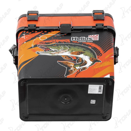 4 Ящик рыболовный зимний PIKE оранжевый HELIOS