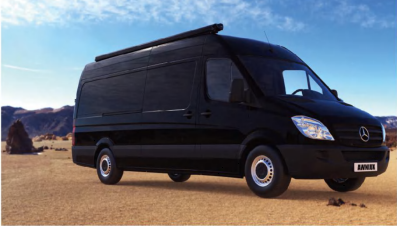 Маркиза автомобильная РИФ 3,0х2,5 м кассетная с электроприводом, корпус черный.