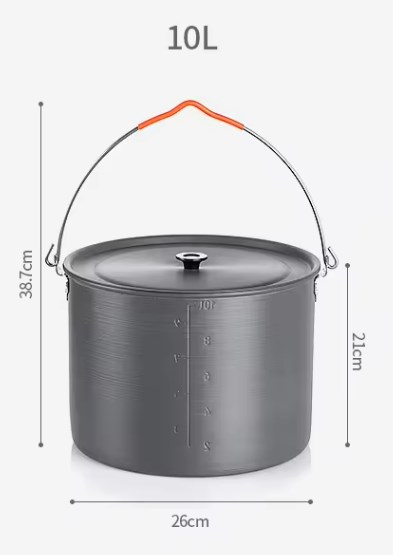 Котелок туристический Naturehike 10 л, алюминий