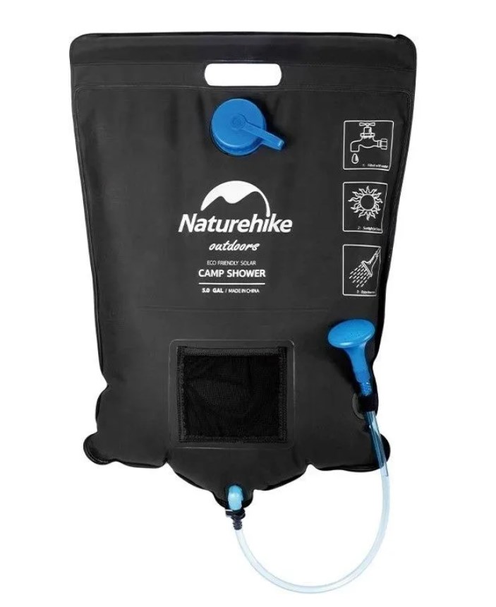 Душ кемпинговый Naturehike переносной, 20 л, ПВХ Душ кемпинговый Naturehike переносной, 20 л, ПВХ