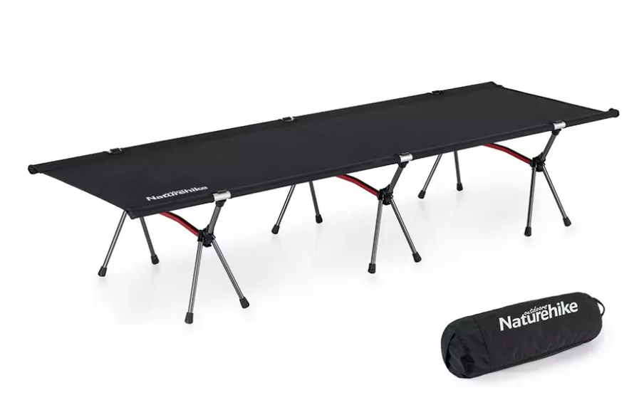 Раскладушка Naturehike XJC04 190х65х38 см, до 155 кг, черная Раскладушка Naturehike XJC04 190х65х38 см, до 155 кг, черная