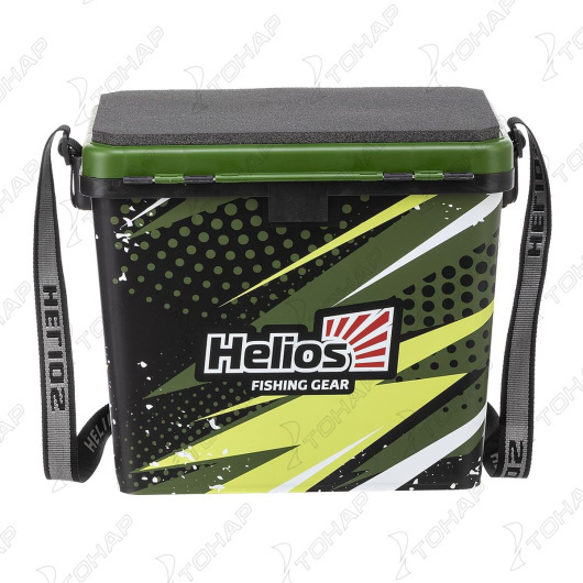 Ящик рыболовный зимний HELIOS ZANDER, 19 л, односекционный хаки