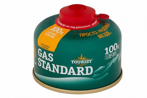 Баллон газовый резьбовой TOURIST STANDARD для портативных приборов 100 г. Баллон газовый резьбовой TOURIST STANDARD для портативных приборов 100 г.
