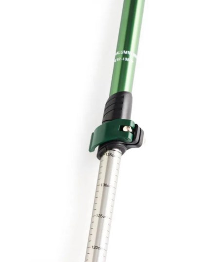 Палки треккинговые, алюминиевые, ST01, зеленые, для ходьбы (2шт.)