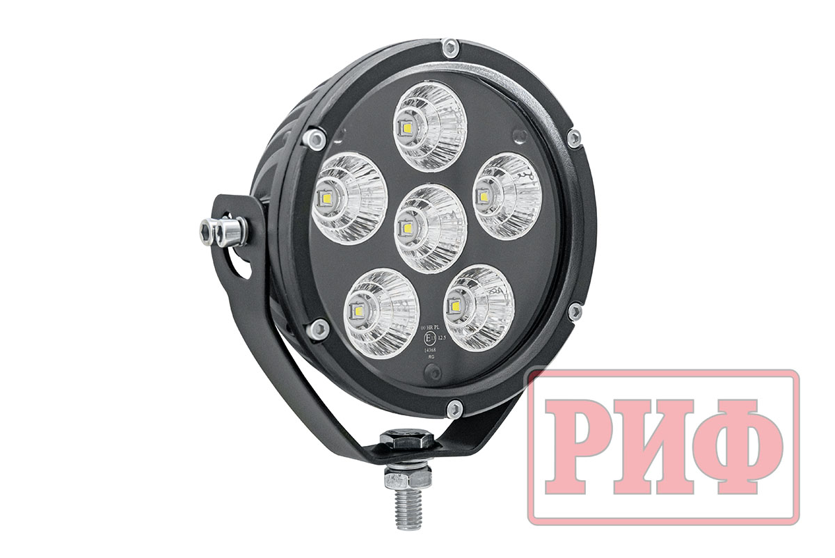 Светодиодная фара водительского света РИФ 127 мм 60W