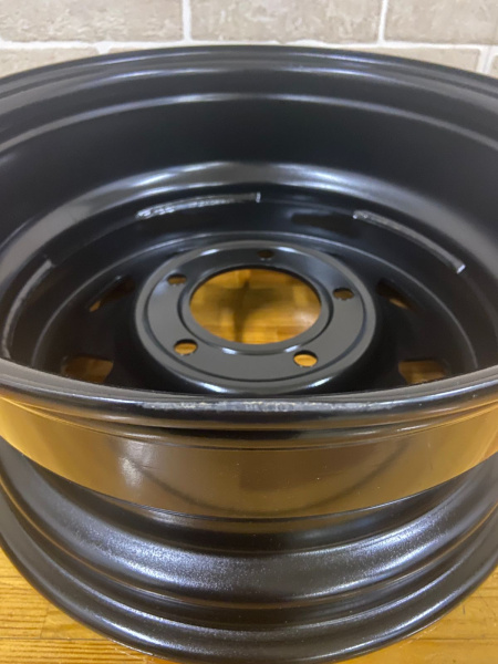 4 Диск усиленный ВАЗ НИВА стальной черный 5x139,7 7xR16 d98,5 ET+25 (треуг. мелкий) (уценка)