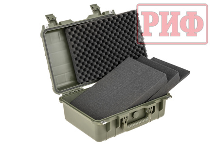 Кейс защитный ударопрочный РИФ 420х327х172 мм IP67, цвет Хаки