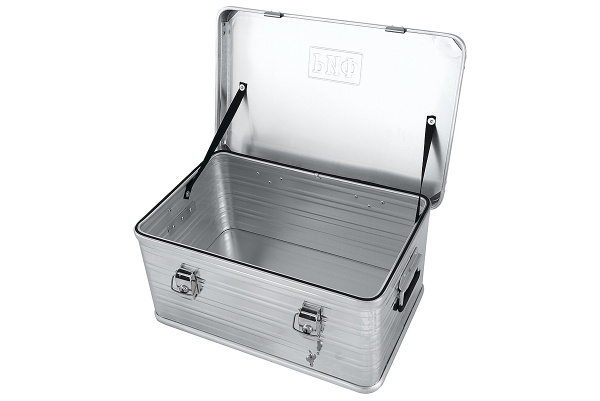 Ящик алюминиевый РИФ усиленный с замком 582х385х277 мм (ДхШхВ)