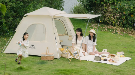 Палатка Naturehike Ango 3-местная, быстросборная, зеленая