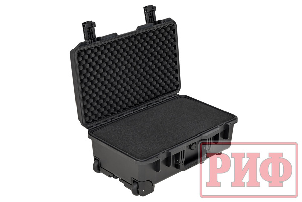 Кейс защитный ударопрочный РИФ 551x358x226 мм на колесах с телескопической ручкой