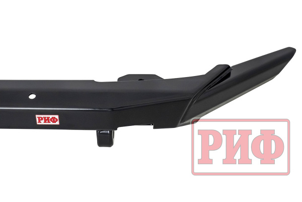 Бампер РИФ силовой передний Renault Duster 2021+ с квадратом под  фаркоп и защитой радиатора