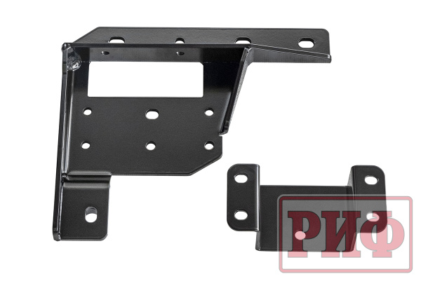 Бампер РИФ силовой передний Mitsubishi Pajero Sport 2015+ под доп. фары и парктрон., с защит. дугой