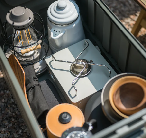 4 Плита газовая Naturehike 2 кВт, зеленая