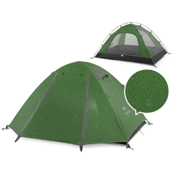 1 Палатка Naturehike P-Series 2-местная, алюминиевый каркас, зеленая 1 Палатка Naturehike P-Series 2-местная, алюминиевый каркас, зеленая