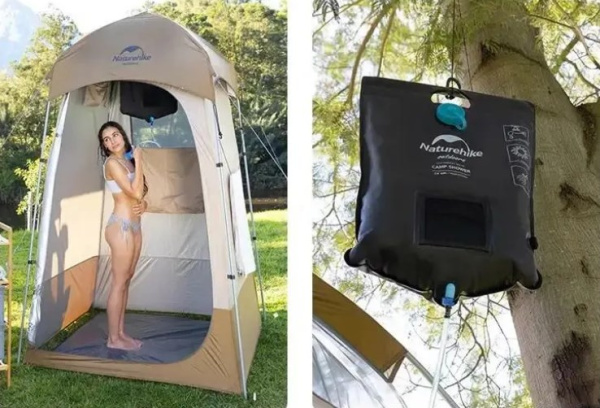 Душ кемпинговый Naturehike переносной, 20 л, ПВХ