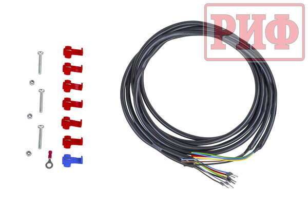 Бампер РИФ силовой задний Mitsubishi L200 2019-2022 с квадратом под фаркоп, калиткой и фонарями