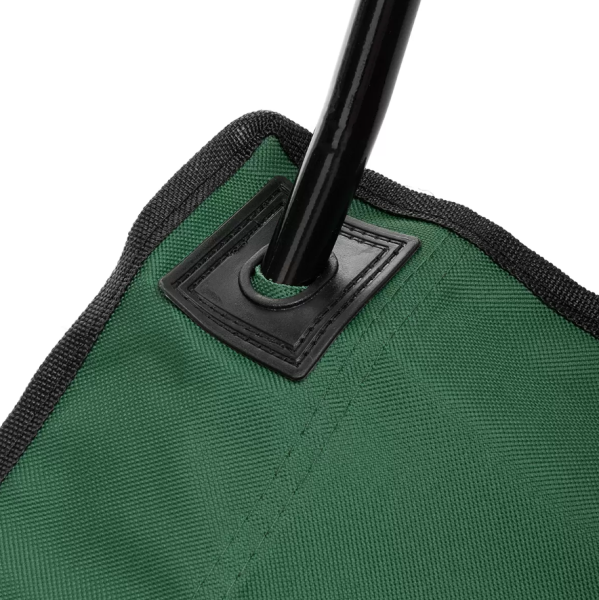 4 Кресло PREMIER складное, мягкие тканевые подлокотники (зеленое), нагрузка 100 кг