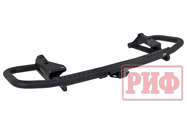 Бампер РИФ силовой задний Toyota Land Cruiser 200 2007-2015 c квадратом под фаркоп