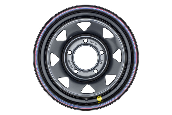 Диск усиленный ВАЗ НИВА стальной черный 5x139,7 6,5xR15 d98,5 ET+35 (треуг.)