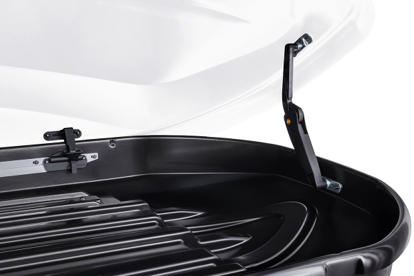 Бокс автомобильный на крышу Pentair COBRA 390L белый глянец, двусторонний