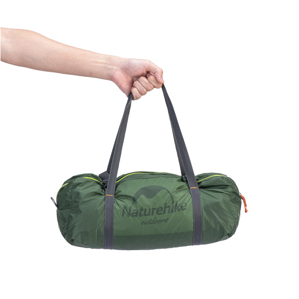 Палатка Naturehike 2-местная, алюминиевый каркас, зеленая