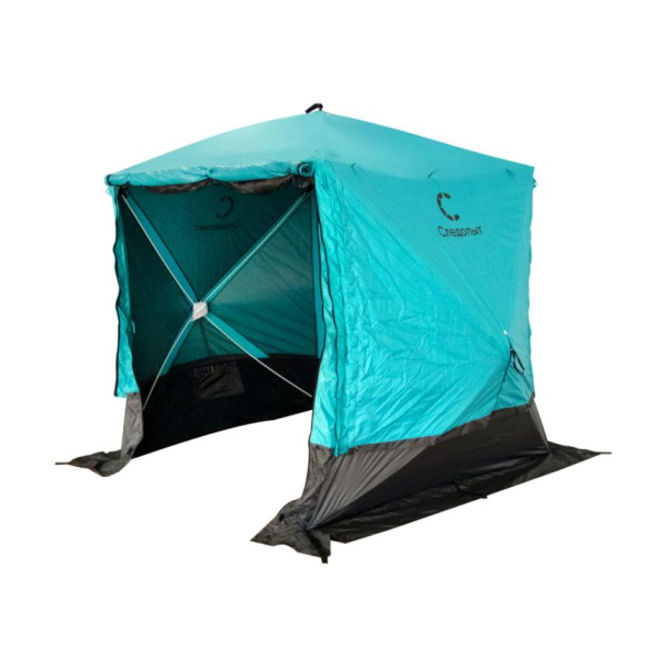 Шатер "СЛЕДОПЫТ" быстросборный, h-2,05 м, 2,1х2,1 м., S по полу 4,4 кв.м, цв. WATERFALL