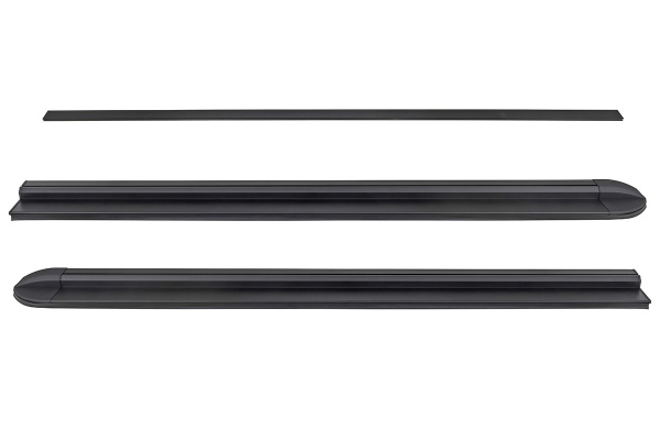 Крышка кузова РИФ для JAC T9, роллета раздвижная 1580х1620 мм, алюминиевая, черная