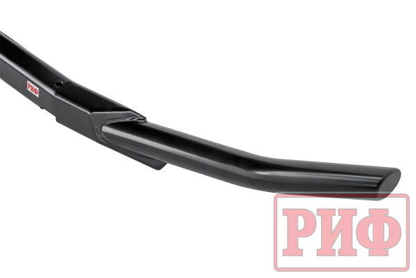 Бампер передний силовой/защита штатного бампера РИФ УАЗ Патриот 2015+ с квадратом под фаркоп и защитой рулевых тяг стандарт