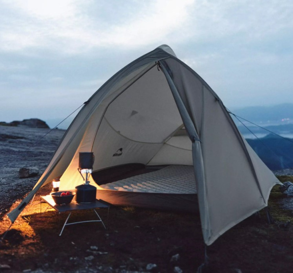 Палатка Naturehike Cloud Up Pro Si 2-местная, алюминиевый каркас, зеленая