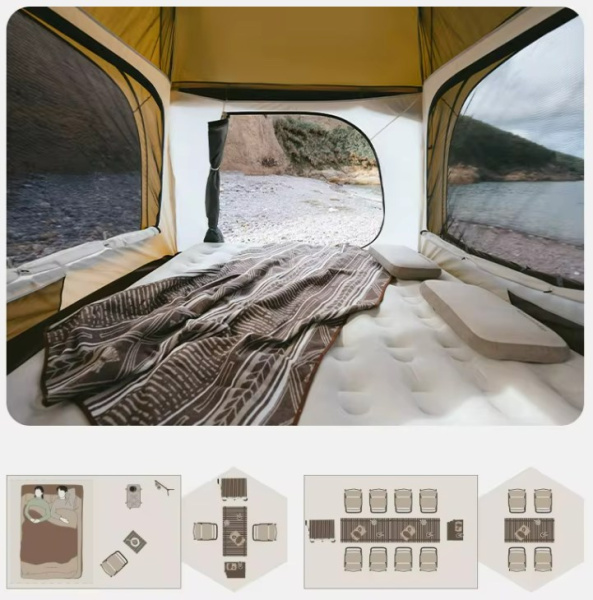 Палатка Naturehike Dune 10.9 3-местная , хаки