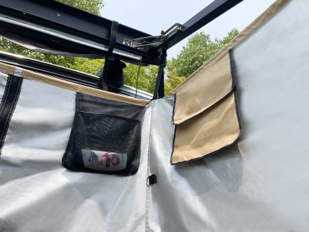 7 Тент-маркиза РИФ - душевая кабинка с тканевой крышей.