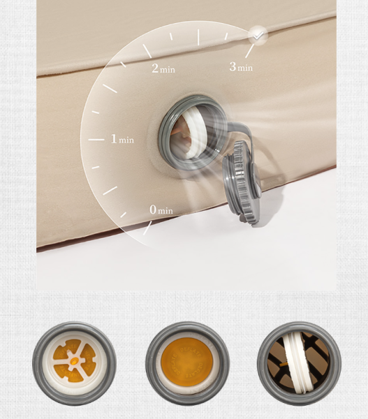 2 Коврик надувной Naturehike C10, двойной 200х132х10 cм, бежевый