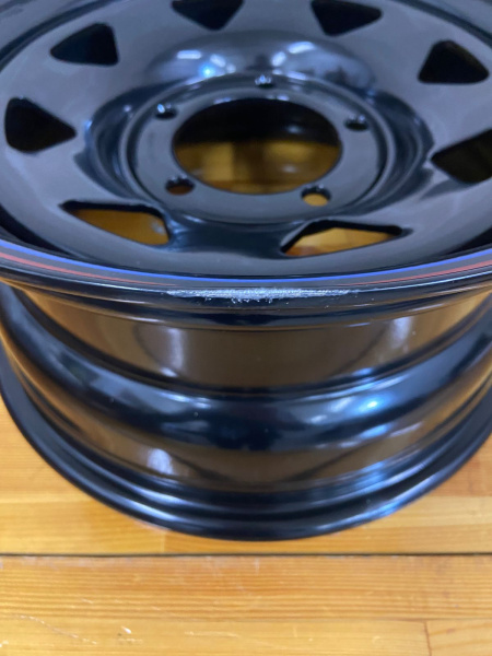 2 Диск усиленный УАЗ стальной черный 5x139,7 8xR16 d110 ET+15 (треуг. мелкий)(уценка)