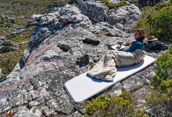 4 Коврик самонадувающийся Naturehike, 200x65x3 см, синий.